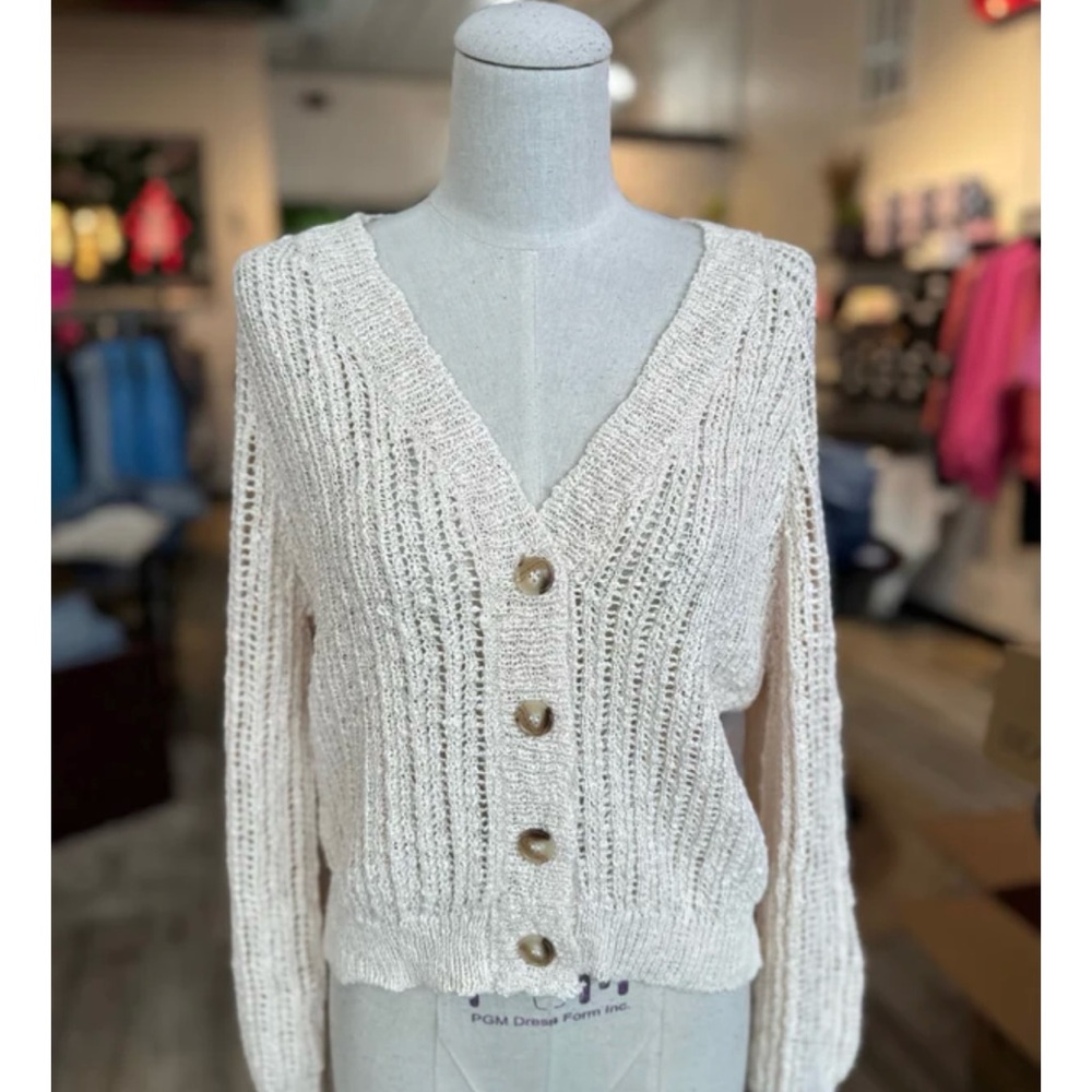 Thread and Seed The Luna Button Front Cardigan anthropologie